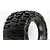 A single Pro-Line 3.8 inch Trencher monster truck tyre showing the aggressive tread pattern and sidewall branding against a white background.
