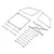 Losi 1/10 Top Wing Mount Set - White LOS-2420