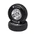 Losi 1.9/2.4" 22S Sprint Front Tyres (Hard) on Chrome Rims 2Pcs - Glued Wheels LOS-2418