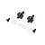 TLR Aluminium Front Axle Set - Black TLR-1054