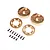 Axial Brass 122.4g (34.6g ea) Portal Cover and Weights 4Pcs AXI-2201