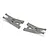 Pro-Line Bash Armour Front Suspension Arms 2Pcs - Stone Grey PRO639905
