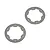 Axial 1.9" Rock Beadlock Rings 2Pcs - Grey AX8127