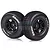 Louise 2.2/3.0" Turbo Tyres on Black Rims - Glued Wheels 2Pcs L-T3147SBTR