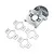 Axial Aluminium Transmission Motor Plate - Silver AXI-2195