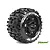 Louise 3.8" MT-Pioneer Tyres on Black Rims - Glued Wheels 2Pcs L-T3218BH