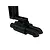 A black 1/10 scale dual muffler accessory with a mounting bracket, shown against a plain white background.