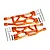 GPM Orange Aluminium Front/Rear Lower Suspension Arms 2Pcs w/ Pins TXM055F/R-OR