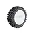 Louise 3.3" B-ulldoze Tyres on 84mm White Dished Rims - Glued Wheels 2Pcs L-T325W