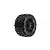 Pro-Line 2.8" Trencher MTD Tyres on Black Raid Rims - Glued Wheels 2Pcs PL-1170-10