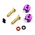 Yeah Racing Aluminium 4mm Bullet Plug Set with Grips - Purple WPT-0159PP