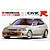 Box art for a Fujimi 1/24 scale Honda Civic Type R (EK9) plastic model kit featuring a silver hatchback car illustration.