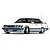 An illustration of a white Toyota Mark II GX71 sedan with custom wheels and fender flares, shown from a front three-quarter angle.