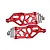 GPM Aluminium Front Lower Suspension Arms 2Pcs - Red MAKX055-R