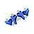 GPM Aluminium Front and Rear Rocker Arms 4Pcs - Blue ERV027-B