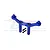 GPM Aluminium Rear Body Mount and Post - Blue MAG201R-B