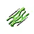 GPM Aluminium Front Upper Suspension Arms 2Pcs with Hardware - Green MAKX054-G