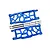 GPM Aluminium Rear Lower Suspension Arms 2Pcs - Blue MAKX056-B