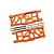 GPM Aluminium Rear Lower Suspension Arms 2Pcs - Orange MAKX056-OR