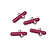 GPM Red Aluminium & Stainless Steel Front & Rear Body Posts 4Pcs MAVE201FR-R