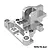 A silver GPM Racing aluminium front centre brace mount for RC cars, featuring a machined 7075-T6 alloy construction.