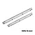 Two silver GPM Racing aluminium centre brace bars for RC cars, featuring machined 7075 alloy construction.