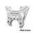 A silver GPM Racing aluminium front shock tower for RC cars, featuring multiple mounting holes and machined details.