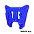 A blue anodized aluminium rear shock tower for an RC car by GPM Racing, featuring multiple mounting holes and a machined design.