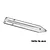 A silver GPM Racing aluminium rear skid plate brace for RC cars, featuring a machined 7075-T6 aluminium construction with countersunk screw holes.