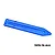 A blue anodized aluminium GPM Racing rear skid plate brace for RC vehicles, featuring a long, narrow design with multiple mounting holes.