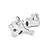 GPM Aluminium Fork Lug Set 2Pcs - Silver MX056-S