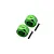 GPM Aluminium Front Wheel Hex Adapters - Green MYT010/7.5-G
