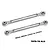 Two silver GPM Racing aluminium camber links for RC cars, shown against a plain white background.