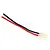 A G-Force 100mm lead featuring a male AMP connector with red and black silicone wires against a white background.