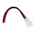 A G-Force 100mm lead featuring red and black silicone wires connected to a white female AMP connector.