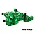 GPM Aluminium Front Upper and Lower Bulkhead - Green TXMM012-G