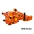 GPM Aluminium Front Upper and Lower Bulkhead - Orange TXMM012-OR