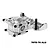 GPM Aluminium Front Upper and Lower Bulkhead - Silver TXMM012-S