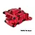 GPM Aluminium Rear Upper and Lower Bulkhead - Red TXMM013-R