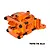 GPM Aluminium Rear Upper and Lower Bulkhead - Orange TXMM013-OR