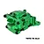 GPM Aluminium Rear Upper and Lower Bulkhead - Green TXMM013-G