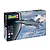 Revell 1/72 scale Lockheed Martin F-35A Lightning II plastic model kit box showing an illustration of the fighter jet in flight against a cloudy sky.
