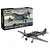 Revell 1/32 scale Hawker Sea Hurricane Mk.IIC plastic model kit box and a fully assembled, painted model aircraft on a white background.