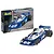 Revell 1/32 scale Tyrrell P34/2 Formula 1 model kit box and a fully assembled, painted model car on a white background.