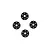 Traxxas Aluminium Pro Scale Wheel Washers 4Pcs - Black 10257-BLK