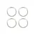 Traxxas Aluminium Pro Scale Beadlock Rings 4Pcs - Silver 10276-SLVR
