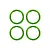 Traxxas Aluminium Pro Scale Beadlock Rings 4Pcs - Green 10276-GRN