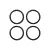 Traxxas Aluminium Pro Scale Beadlock Rings 4Pcs - Grey 10276-GRAY