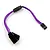 Yeah Racing 150mm Purple Y-Harness High Current Servo Wire w/ JR/Futaba Plug WPT-0154PP