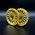 Reefs RC 1.9" Brass Shield Beadlock Rim Wheel Faces 2Pcs REEFS255